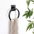 Hand Hammered Metal 7 inch Round Bath Towel Holder Ring